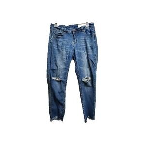 Wishlist Jeans Womens Juniors Size 9 Crpped‎ Ankle Distressed Look